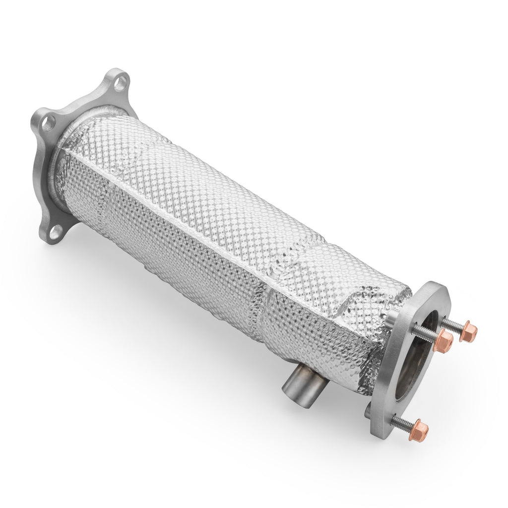Downpipe sportivo Audi A6 C8 Avant Quattro / S6 2.0 TFSI in acciaio inox 76mm