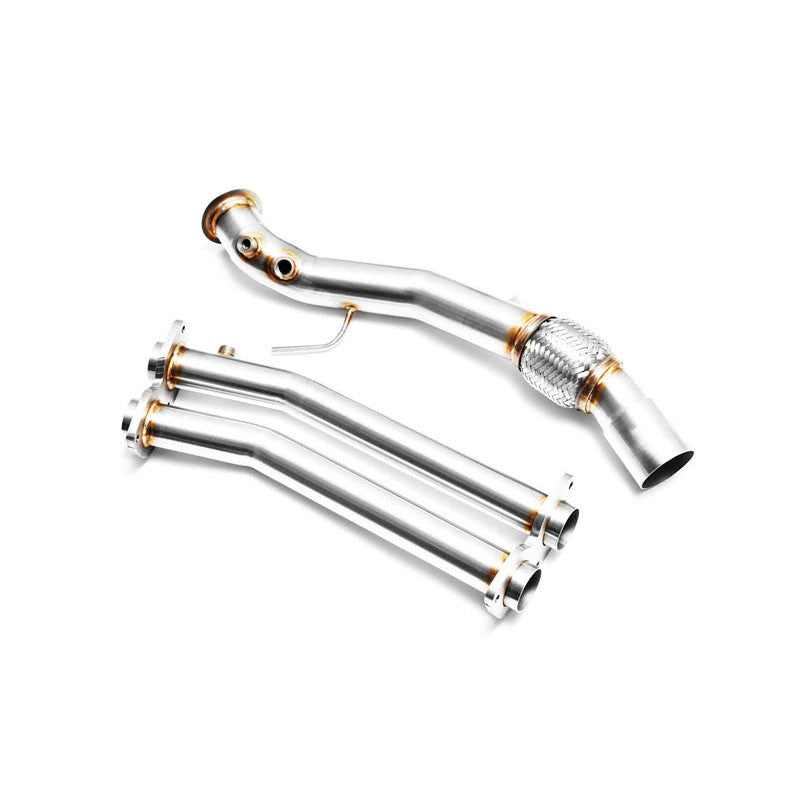 Downpipe sportivo BMW Serie 5 E60, E61 535d M57N in acciaio inox 63,5mm