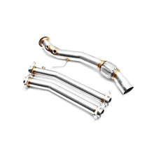 Load image into Gallery viewer, Downpipe sportivo BMW Serie 5 E60, E61 535d M57N in acciaio inox 63,5mm