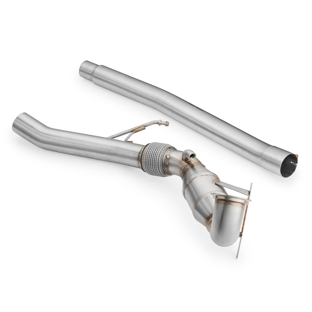Downpipe sportivo Volkswagen Golf VII R 2.0 TSI in acciaio inox 76mm