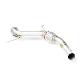 Downpipe sportivo BMW E83 X3 20d M47N2 in acciaio inox 63,5mm