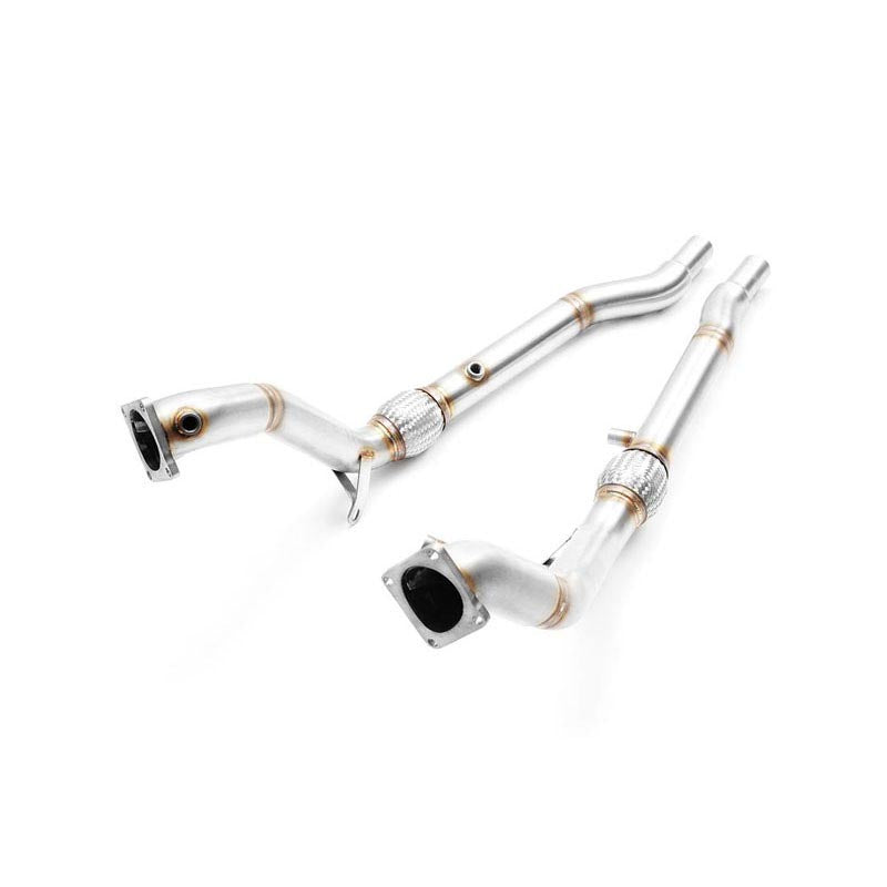Downpipe sportivo Audi A6, S6, Allroad C5 2.7 T in acciaio inox 63,5mm