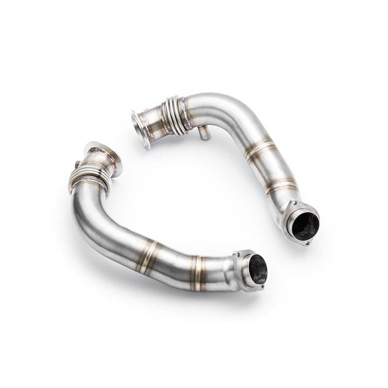 Downpipe sportivo BMW Serie 6 F12 650i, 650ix N63 in acciaio inox 76mm