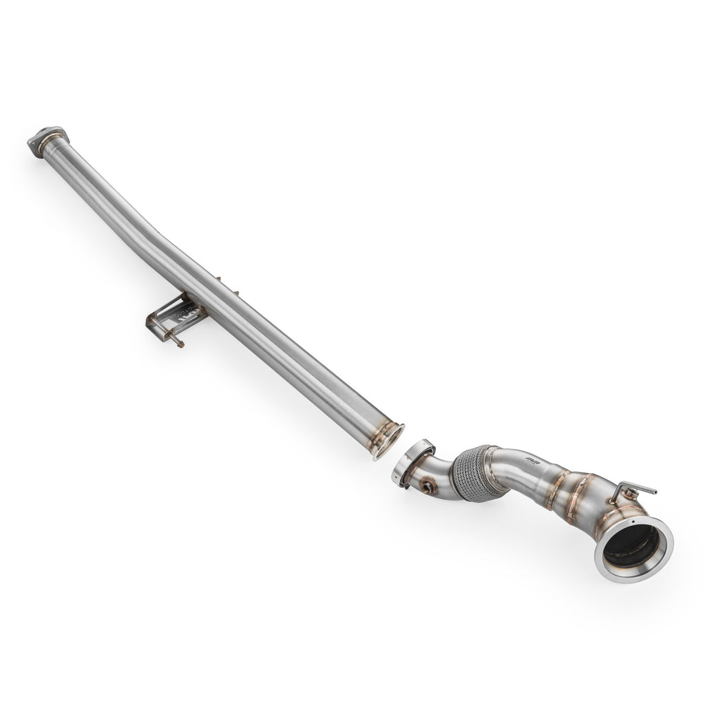 Downpipe con GPF delete Toyota GR Yaris in acciaio inox 76mm
