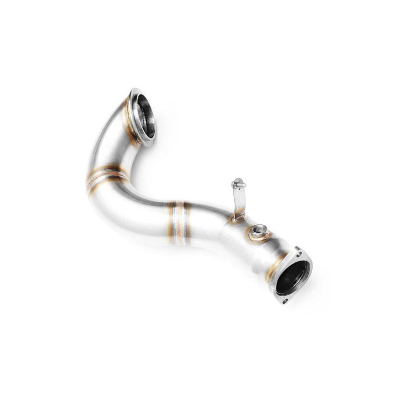 Downpipe sportivo BMW Serie 1 E82, E88 135i N54 in acciaio inox 76mm