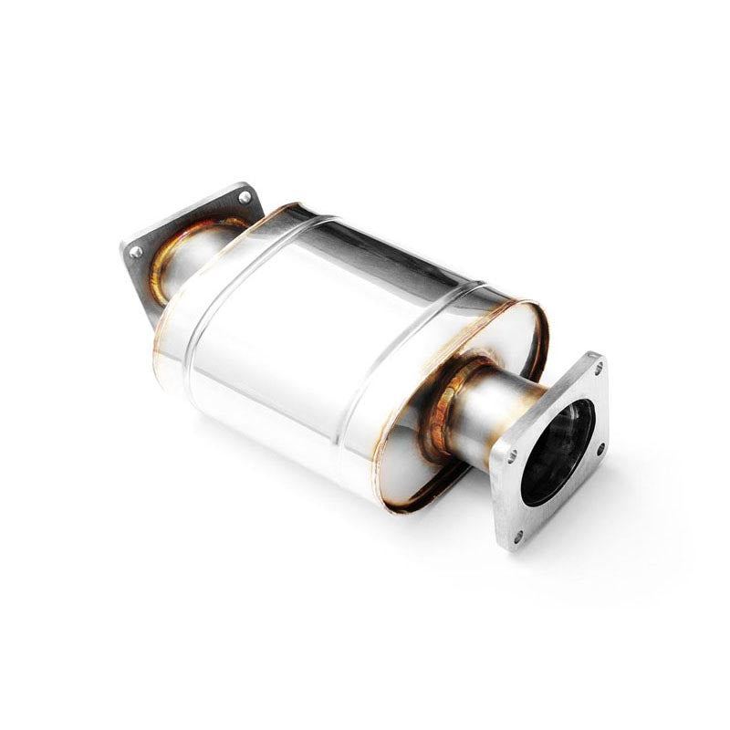 Downpipe con silenziatore BMW E83 X3 20d M47N2 in acciaio inox 63,5mm