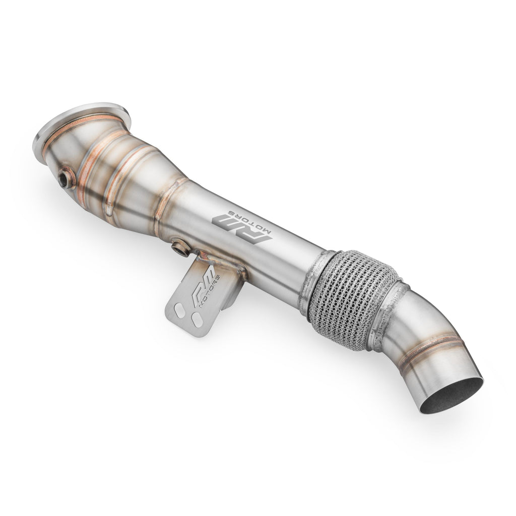 Downpipe sportivo BMW Serie 4 F32, F33, F36 440i, 440ix B58 in acciaio inox 80mm