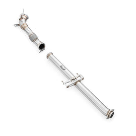 Downpipe sportivo Toyota Yaris GR 1.6 in acciaio inox 76mm