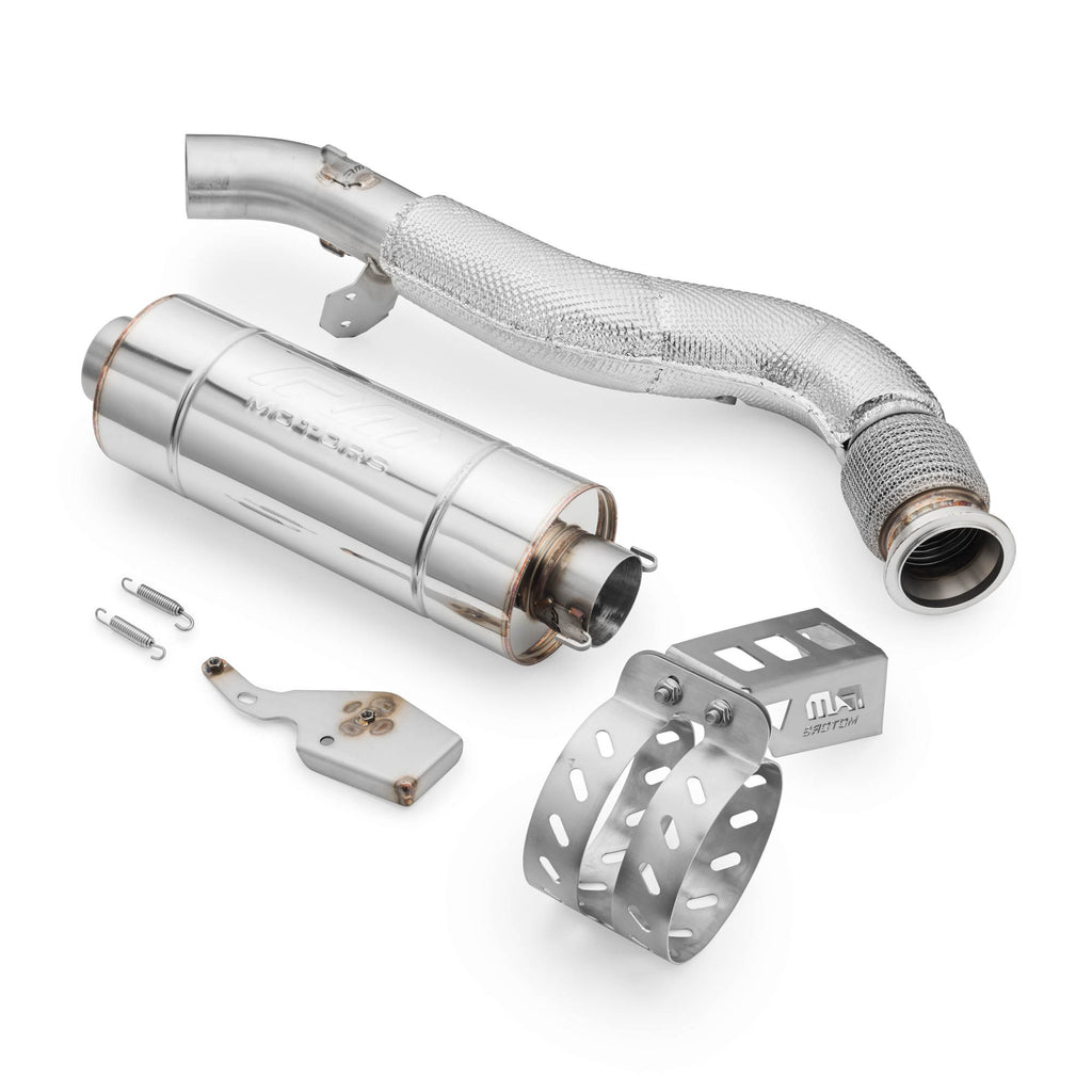 Downpipe con silenziatore Can-Am Am Maverick X3 Turbo sports exhaust in acciaio inox