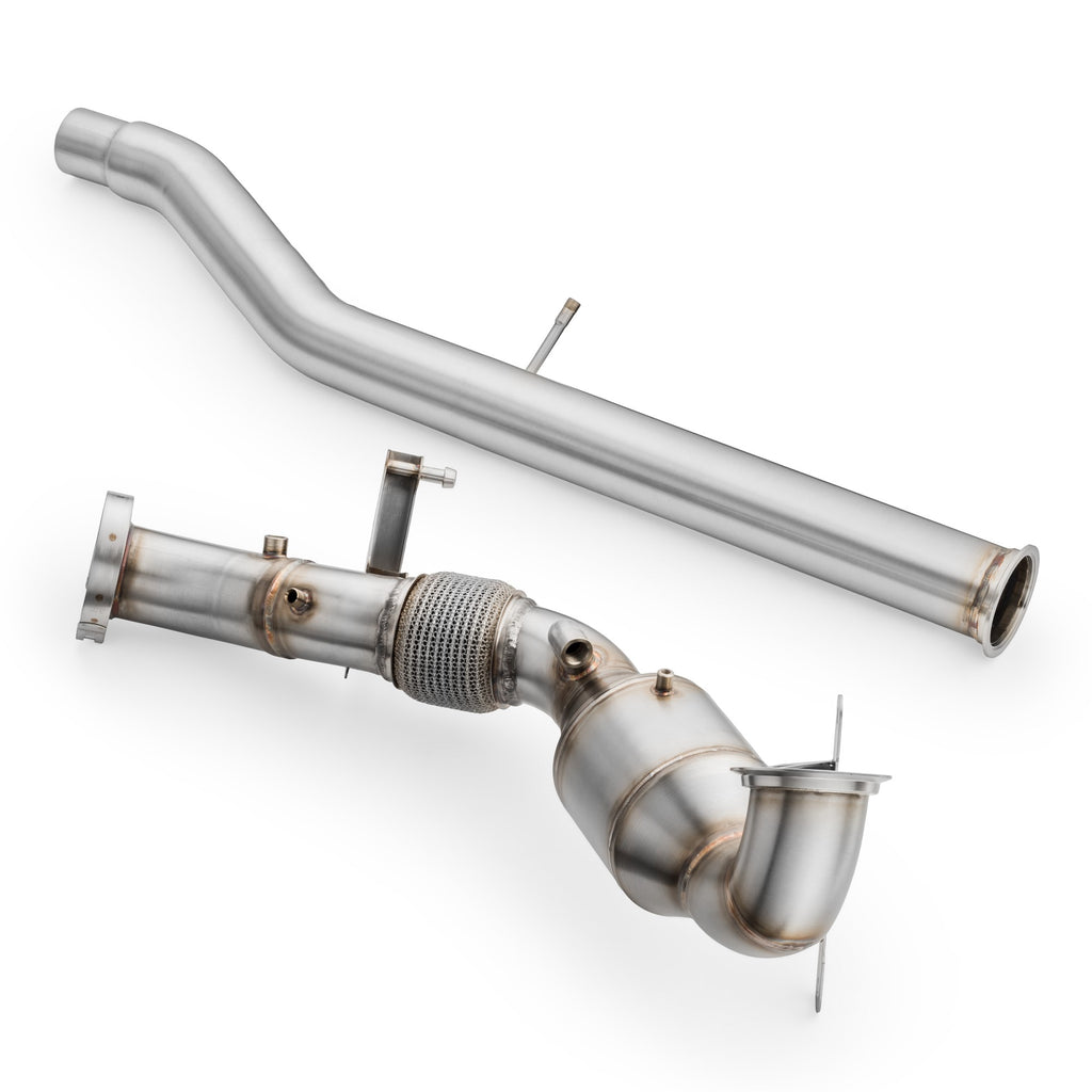 Downpipe sportivo Skoda Superb 2.0 TSI OPF/GPF in acciaio inox 76mm