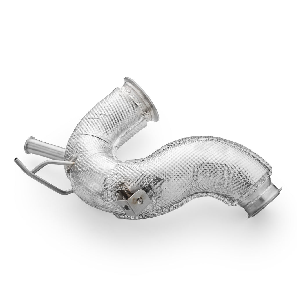 Downpipe sportivo Volkswagen Golf VIII 2.0 TDI GTD in acciaio inox 76mm