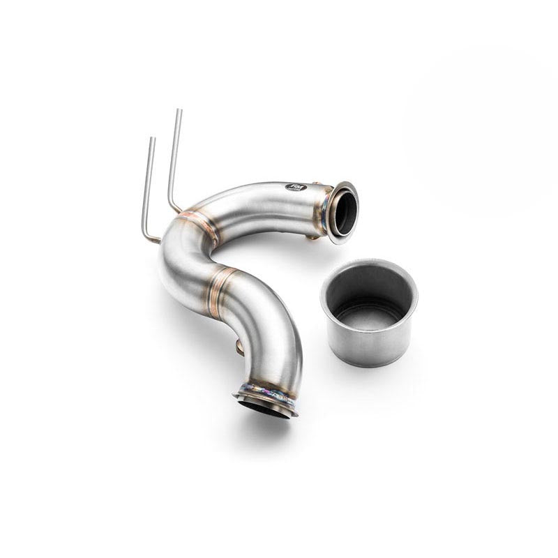 Downpipe sportivo Volkswagen Passat B8 1.6, 2.0 TDI in acciaio inox 63,5mm