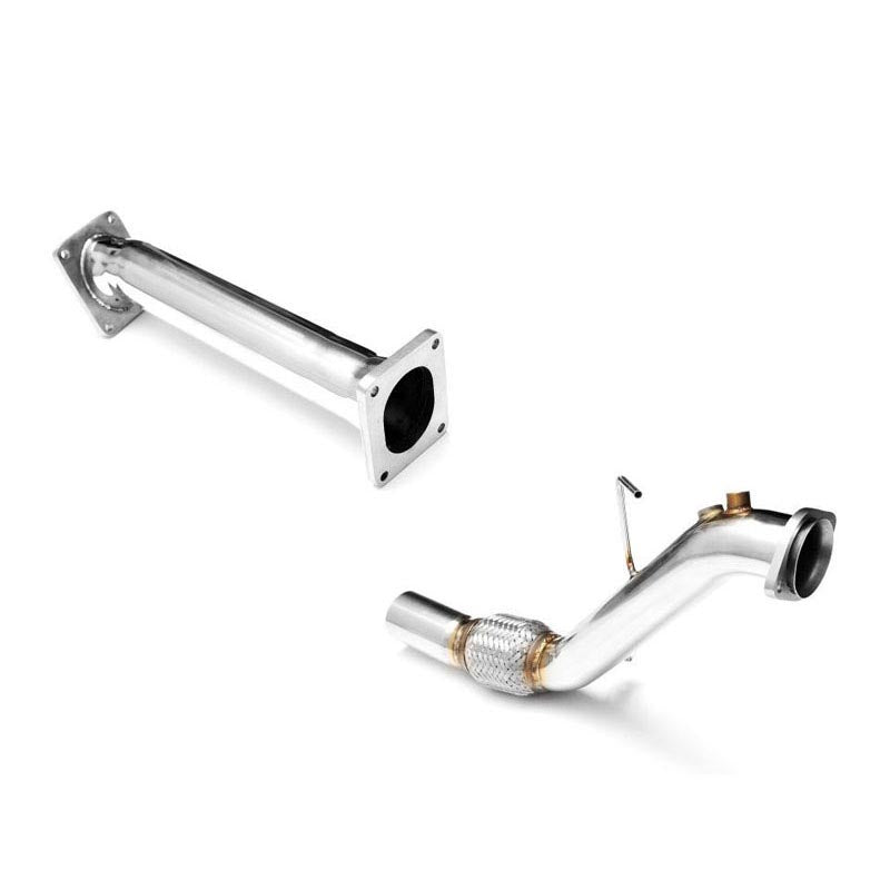 Downpipe sportivo BMW Serie 5 E60, E61 525d, 530d M57N in acciaio inox 63,5mm