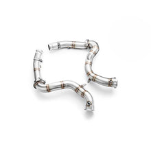 Load image into Gallery viewer, Downpipe sportivo Mercedes-Benz W205 C63 AMG 4.0i V8 Bi-Turbo in acciaio inox 76mm