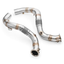 Carica l'immagine nel visualizzatore di Gallery, Downpipe sportivo BMW M8 F91 in acciaio inox 76mm