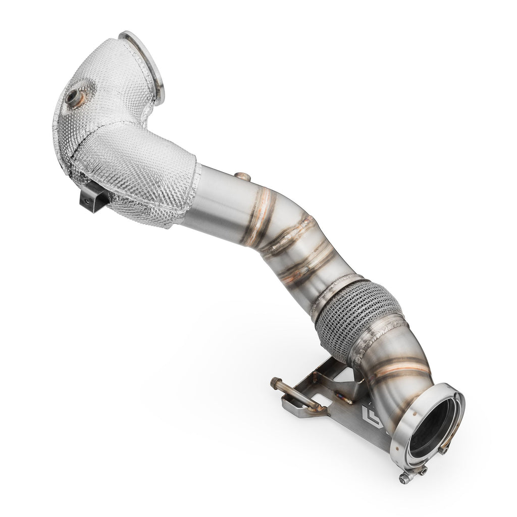 Downpipe sportivo Audi RS3 8Y 2.5 TFSI in acciaio inox 76mm