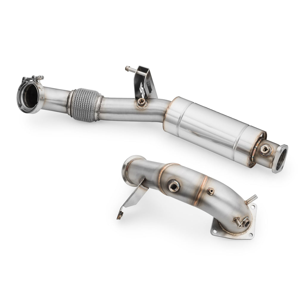 Downpipe sportivo Hyundai i30N in acciaio inox 76mm