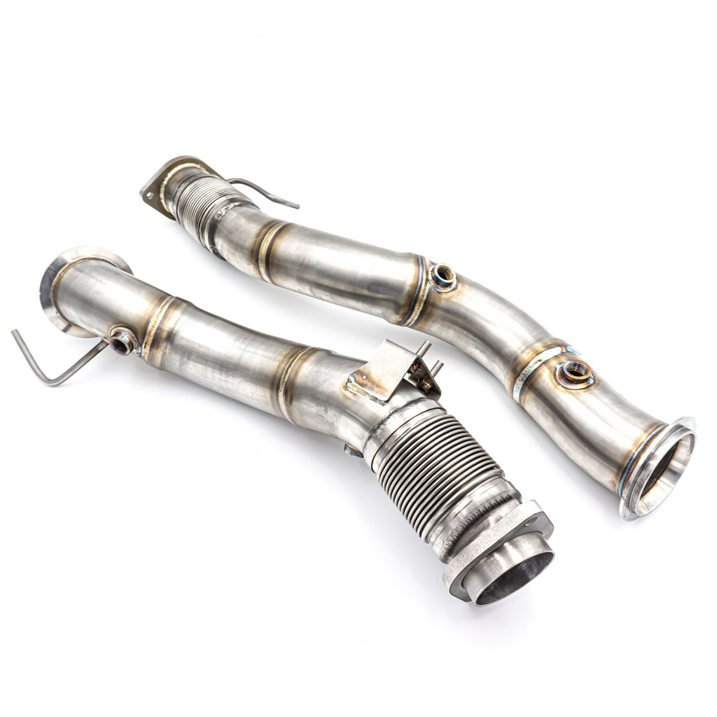 Downpipe sportivo BMW X3 F97 X3M S58 in acciaio inox 76mm