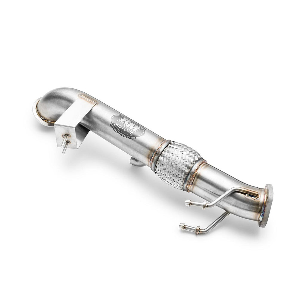 Downpipe sportivo Ford Focus ST Mk3 2.0T in acciaio inox 76mm
