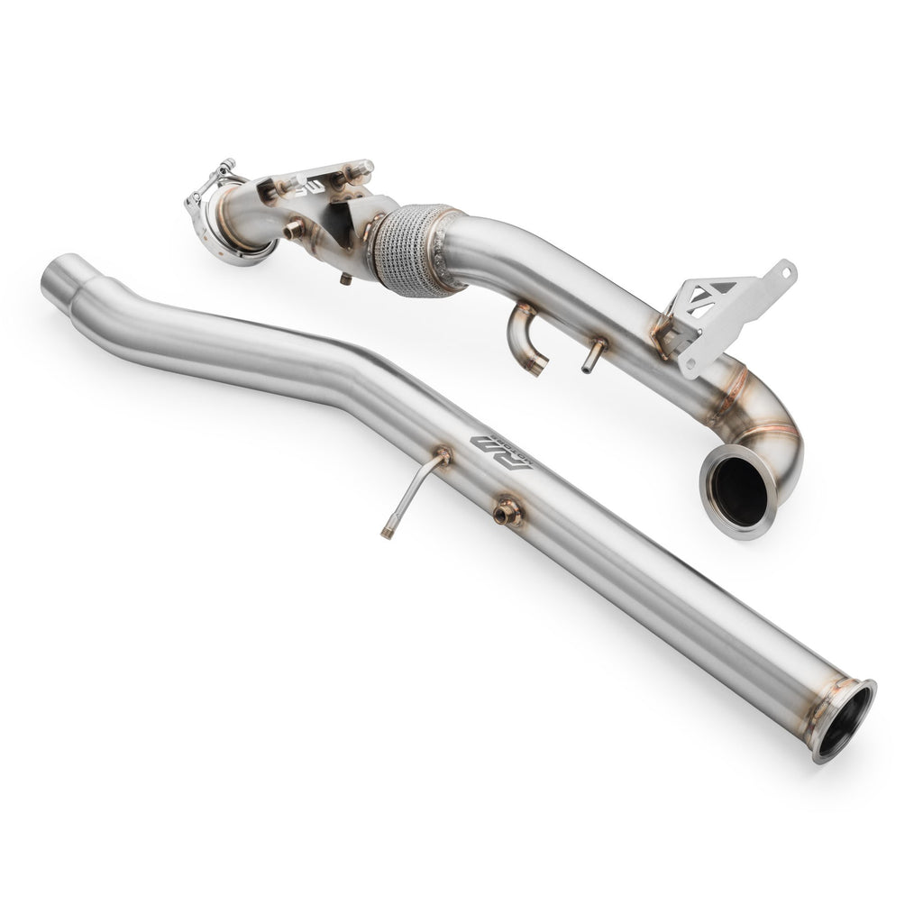 Downpipe sportivo Skoda Karoq 2.0 TSI OPF/GPF in acciaio inox 76mm