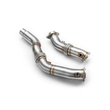 Load image into Gallery viewer, Downpipe sportivo BMW F82, F83 M4 S55 US version in acciaio inox 76mm