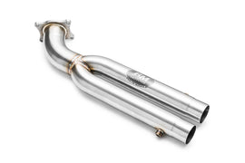 Downpipe sportivo Audi A7 C7 3.0 TDI in acciaio inox 76mm