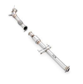Downpipe con catalizzatore sportivo Toyota GR Yaris in acciaio inox 76mm