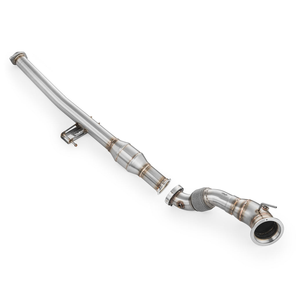Downpipe con GPF delete Toyota GR Yaris in acciaio inox 76mm