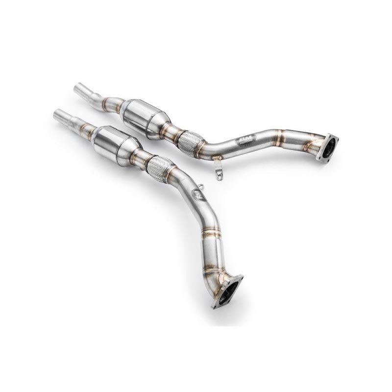 Downpipe sportivo Audi S4, RS4 B5 2.7 T in acciaio inox 63,5mm