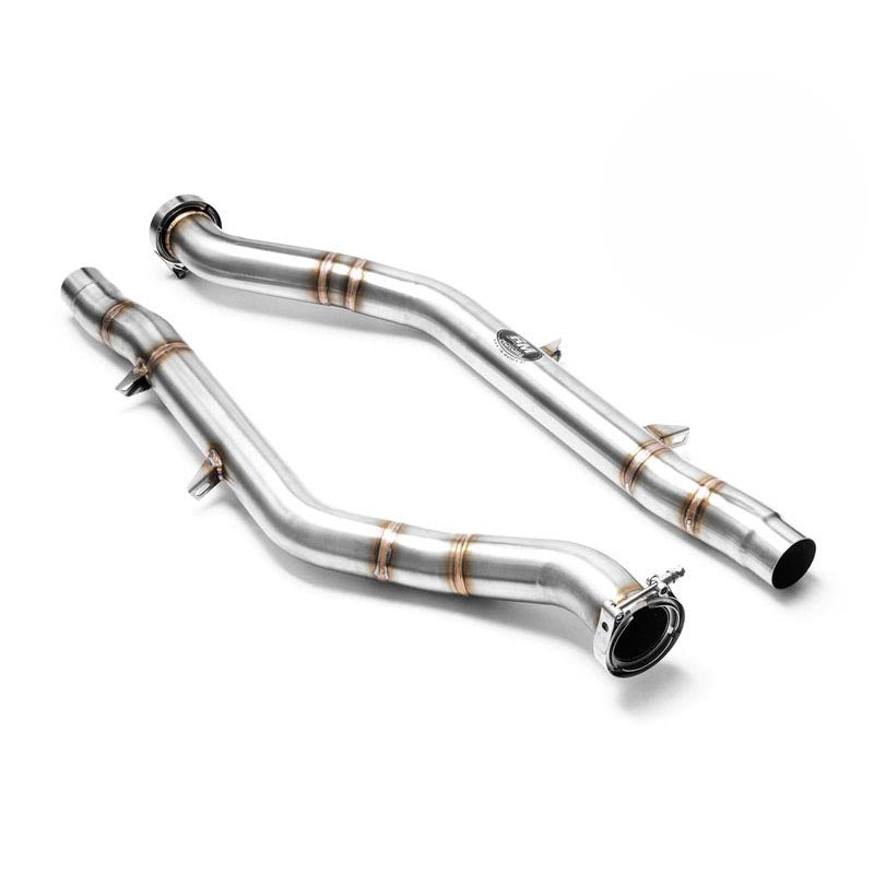 Downpipe sportivo Audi S6, S7, RS6, RS7 4.0 TFSI in acciaio inox 76mm