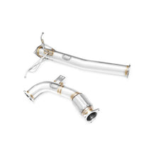 Carica l'immagine nel visualizzatore di Gallery, Downpipe sportivo Volvo XC60, 70, V70, S60 2.4D D5 in acciaio inox 76mm