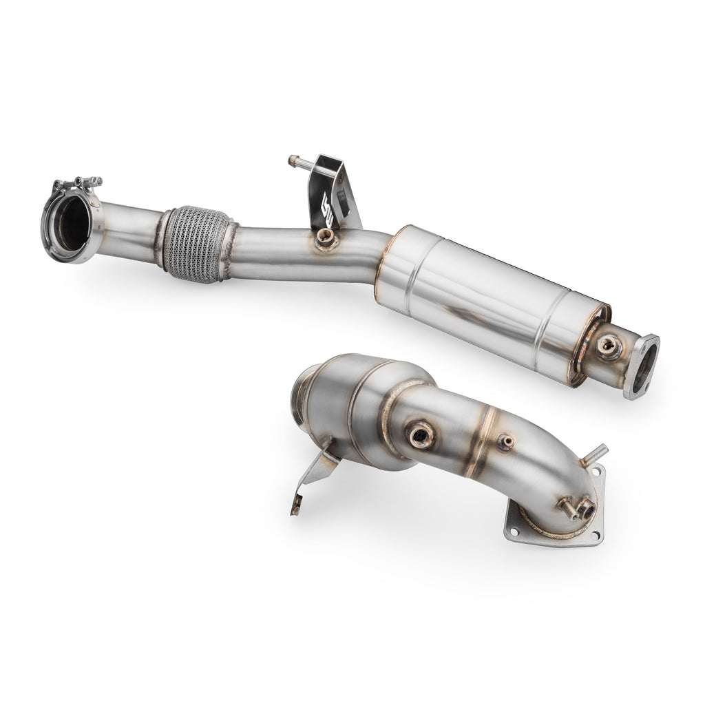 Downpipe sportivo Hyundai i30N in acciaio inox 76mm