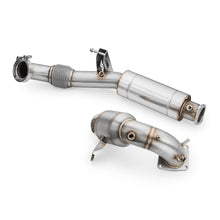 Carica l'immagine nel visualizzatore di Gallery, Downpipe sportivo Hyundai i30N in acciaio inox 76mm