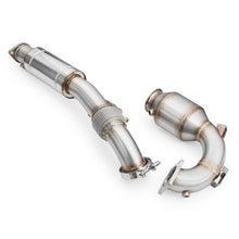 Carica l'immagine nel visualizzatore di Gallery, Downpipe sportivo Hyundai i20N in acciaio inox 76mm