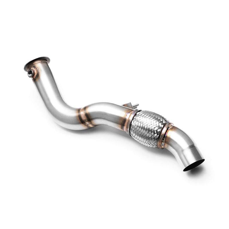 Downpipe sportivo BMW Serie 3 E90, E91 318d, 320d M47N2 in acciaio inox 63,5mm