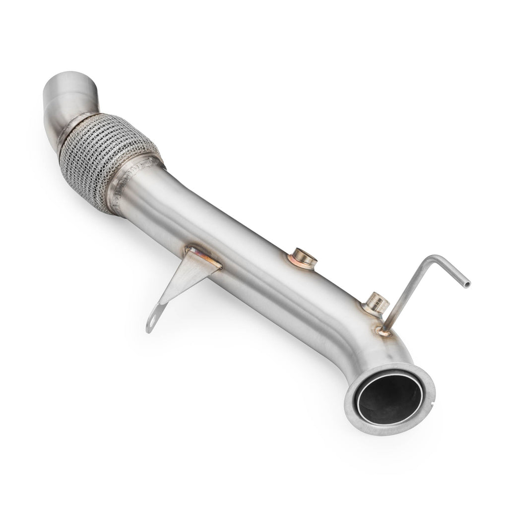 Downpipe sportivo BMW Serie 1 E87 118d, 120d M47N2 in acciaio inox 63,5mm