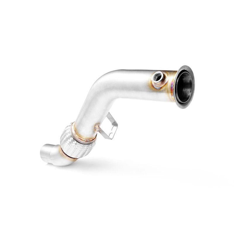 Downpipe sportivo BMW Serie 3 E90, E91 318d, 320d M47N2 in acciaio inox 63,5mm