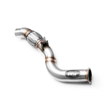 Load image into Gallery viewer, Downpipe sportivo BMW Serie 3 E90, E91 318d, 320d M47N2 in acciaio inox 63,5mm
