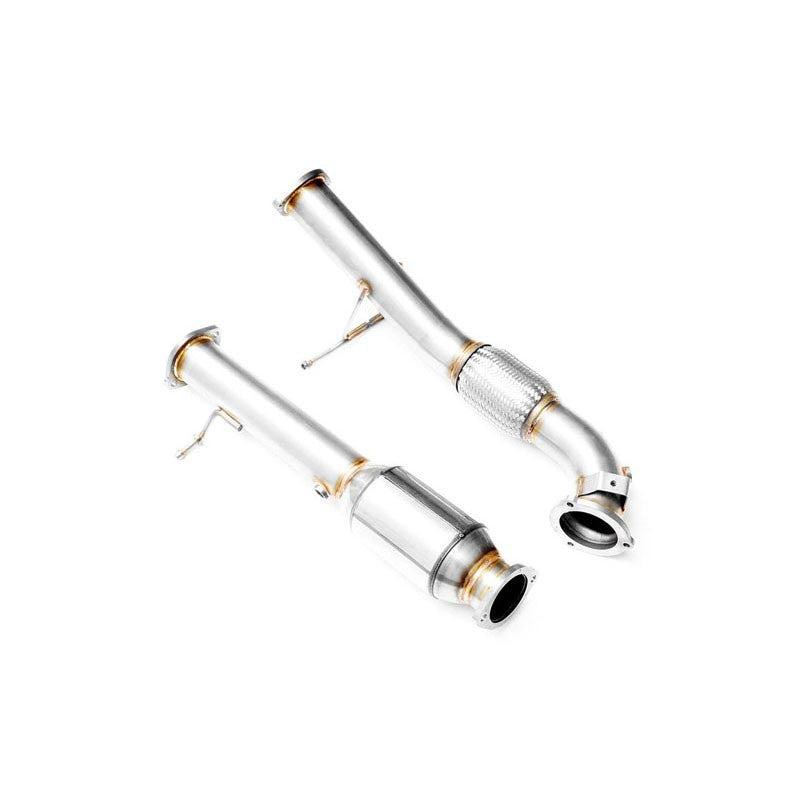 Downpipe con catalizzatore sportivo Ford Focus RS Mk2 2.5T in acciaio inox 88,9mm