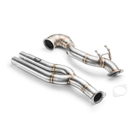 Downpipe sportivo Audi RS3 8V 2.5 TFSI in acciaio inox 76mm