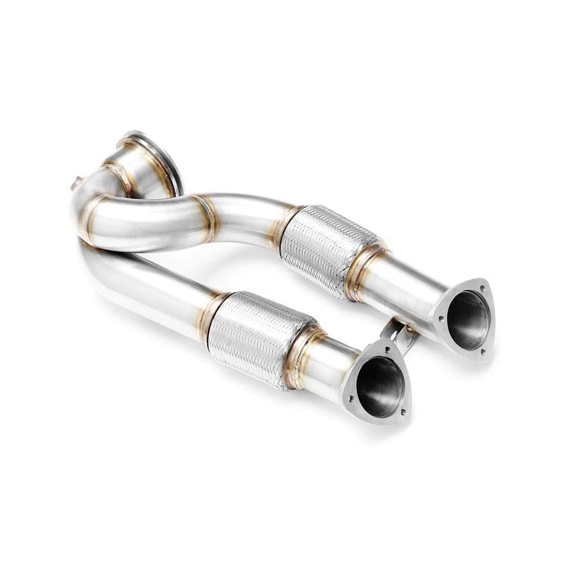 Downpipe sportivo Audi TTRS 8J 2.5 TFSI in acciaio inox 76mm