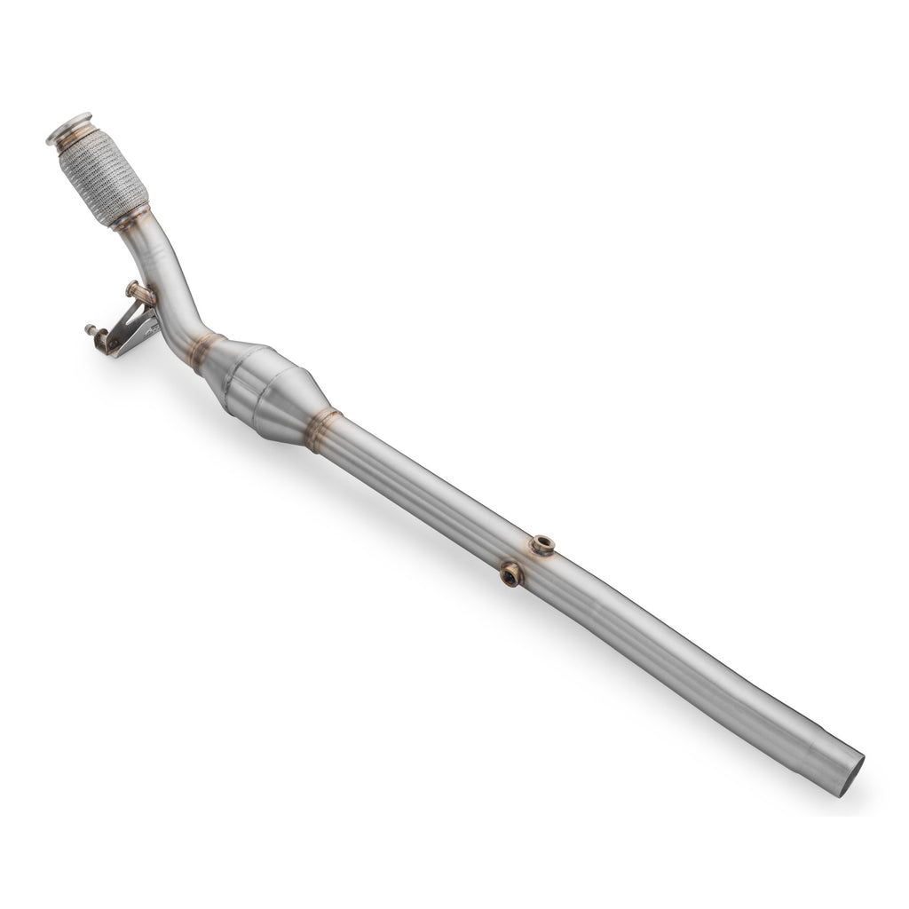 Downpipe con GPF delete Volkswagen Golf R in acciaio inox 76mm
