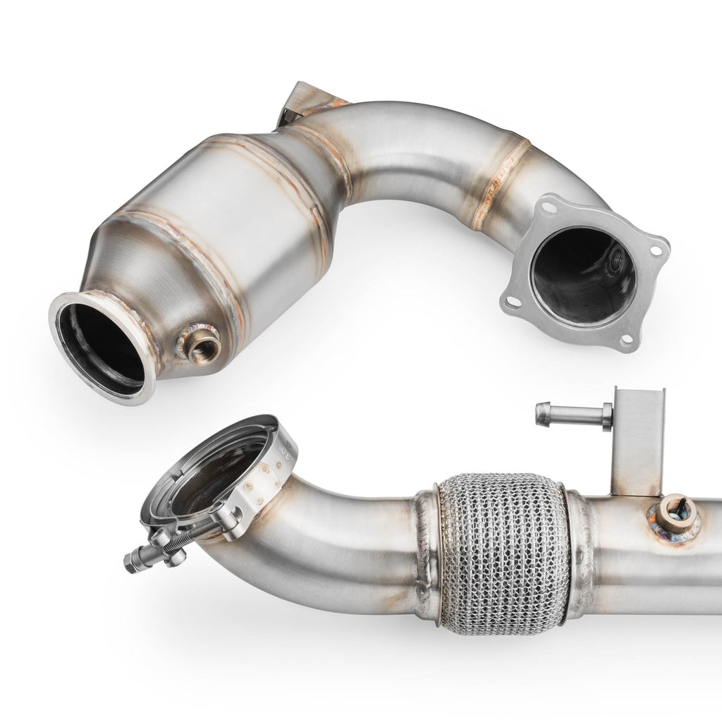 Downpipe sportivo Hyundai i20N in acciaio inox 76mm