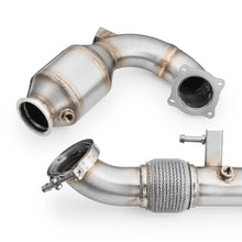 Carica l'immagine nel visualizzatore di Gallery, Downpipe sportivo Hyundai i20N in acciaio inox 76mm