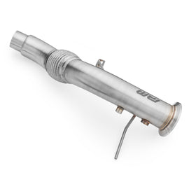 Downpipe sportivo BMW E70 X5 30d M57N2 in acciaio inox 76mm