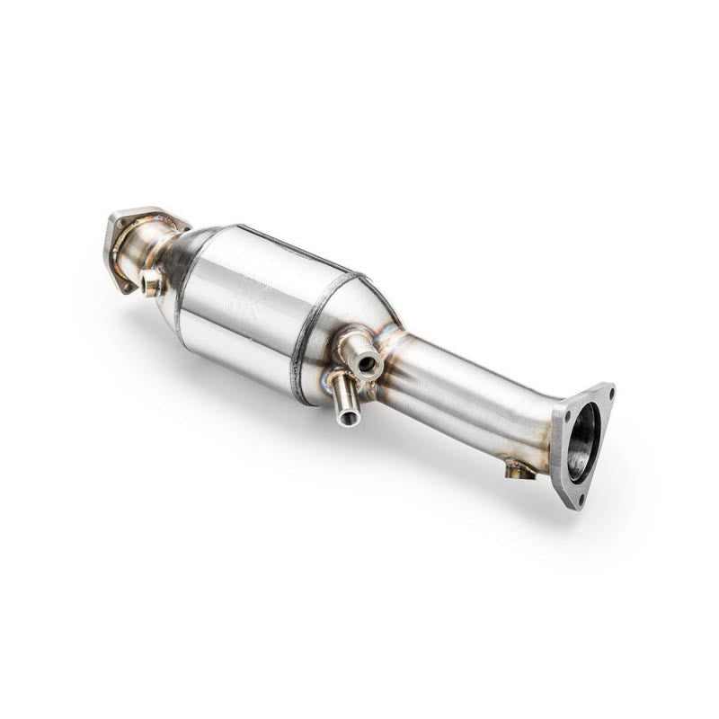 Downpipe con catalizzatore sportivo Audi A6 C6 Avant 2.0 TDI in acciaio inox 63,5mm