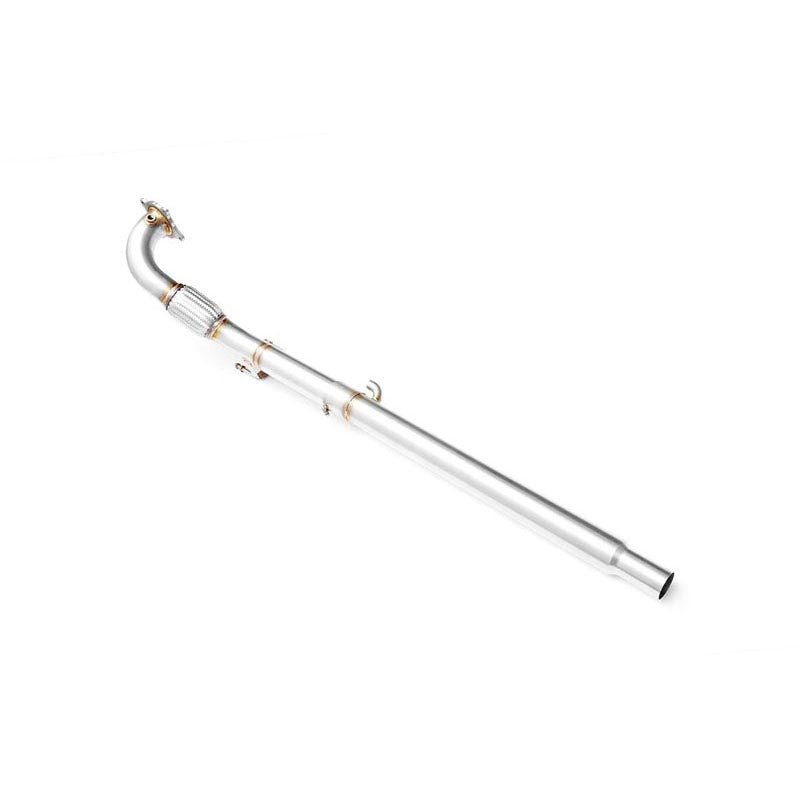 Downpipe sportivo Audi A3 8P 1.8, 2.0 TFSI in acciaio inox 76mm