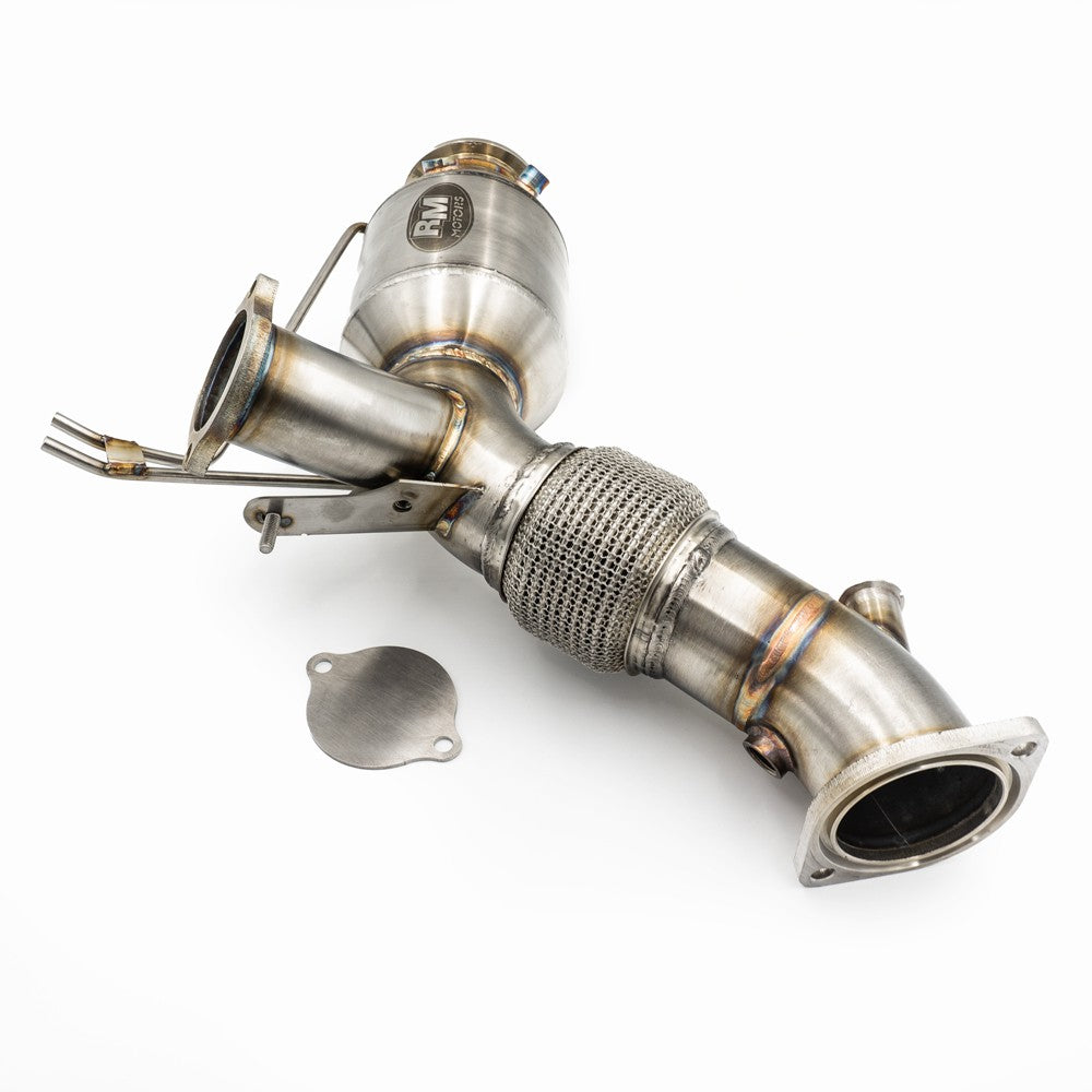Downpipe sportivo BMW Serie 5 G30 540d B57 in acciaio inox 80mm