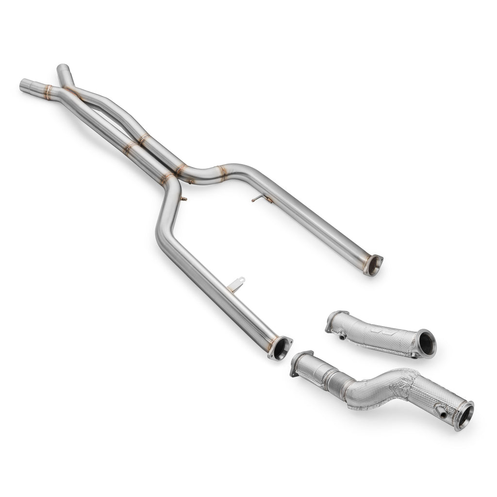 Kit downpipe sportivo BMW e sezione centrale M3 Competition (G80, G81) S58B, M4 (G82 / G83) 3.0 S58