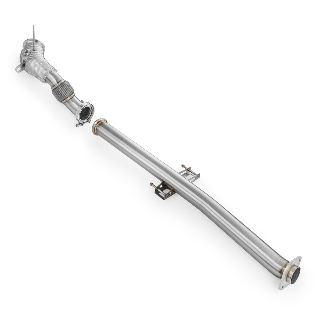 Downpipe con GPF delete Toyota GR Yaris in acciaio inox 76mm
